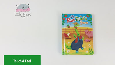 Little Hippo Books Old MacDino's Farm Touch and Feel