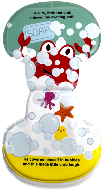 little hippo books bath set and toy little crab