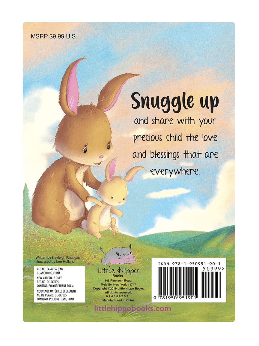 Snuggle Time Prayer Love Little Hippo Books Children's Padded Board Book Bedtime Story family religious