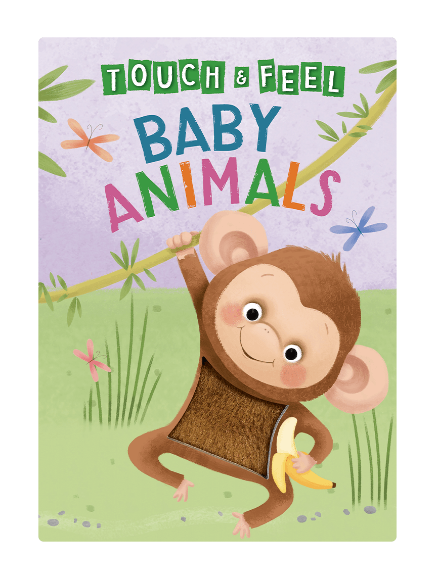 Little Hippo: Touch and Feel Baby Animals Board Book Children Tactile Learning