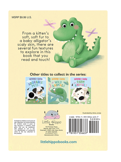 Little Hippo: Touch and Feel Baby Animals Board Book Children Tactile Learning