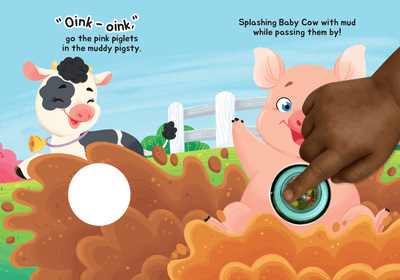little hippo books rattle and read baby barnyard