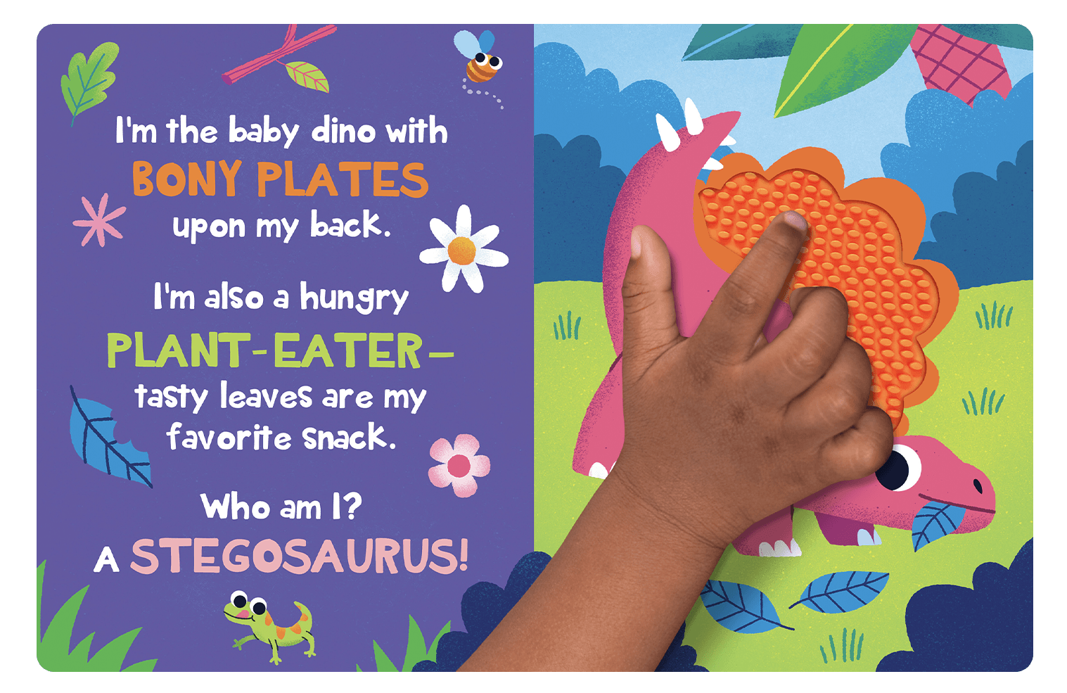 Little Hippo Books Baby Dinosaurs Touch and Feel Who Am I series