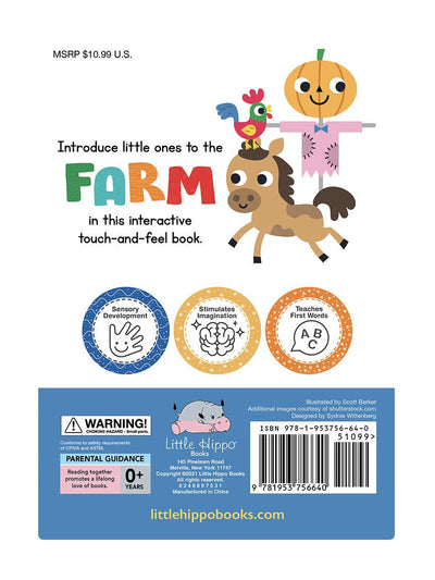 Little Hippo Books Baby's First Farm Touch and Feel