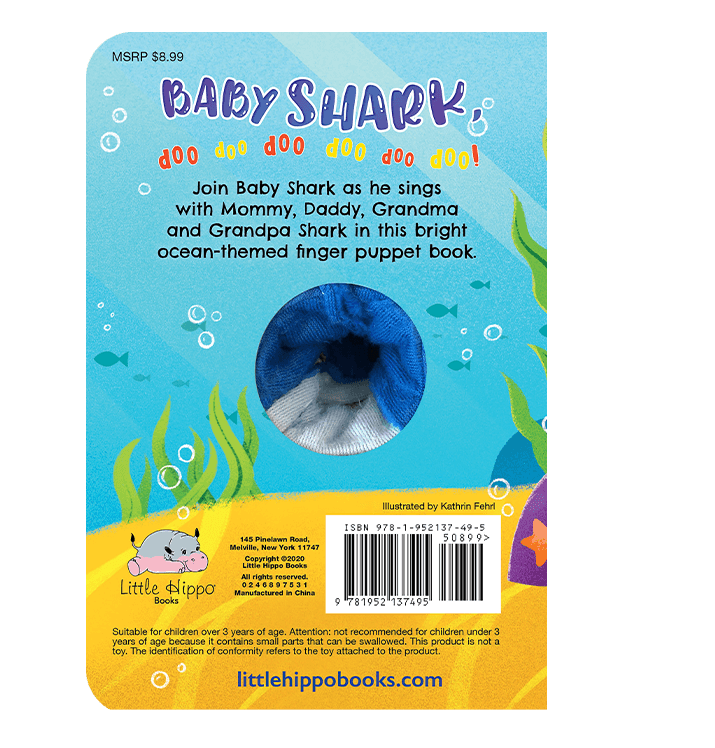 Little Hippo: Finger Puppet Baby Shark Family Bedtime Singalong