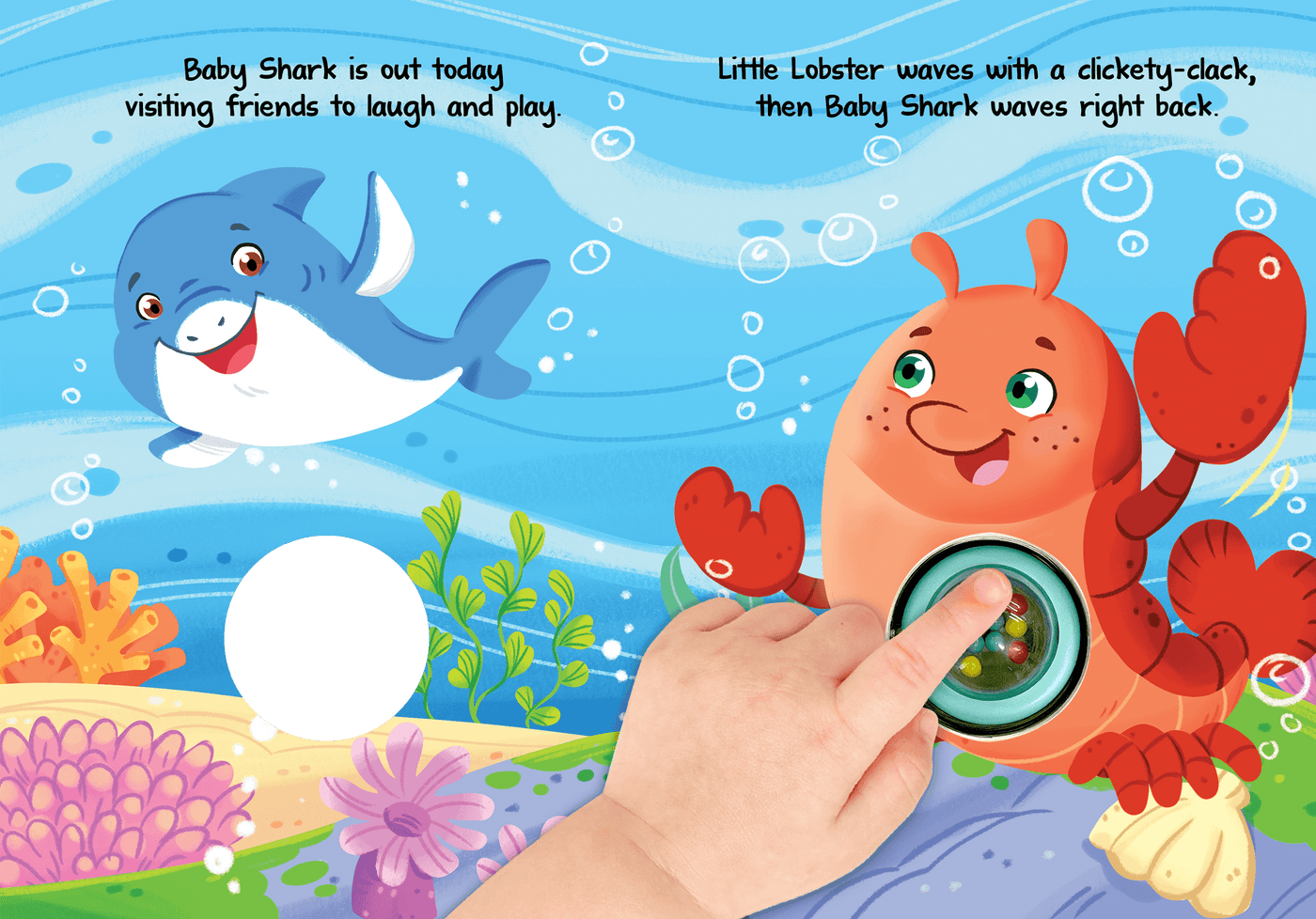 little hippo books rattle and read baby shark's big day