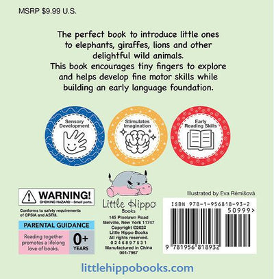 little hippo books brilliant baby touch and feel wild animals