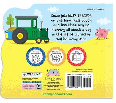Little Hippo Books  Busy Tractor Touch and Feel