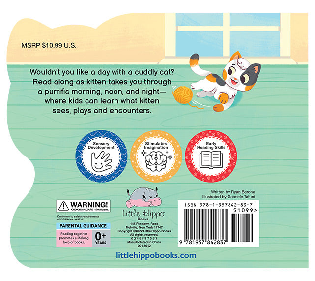 little hippo books cuddly days with kitten touch and feel shaped