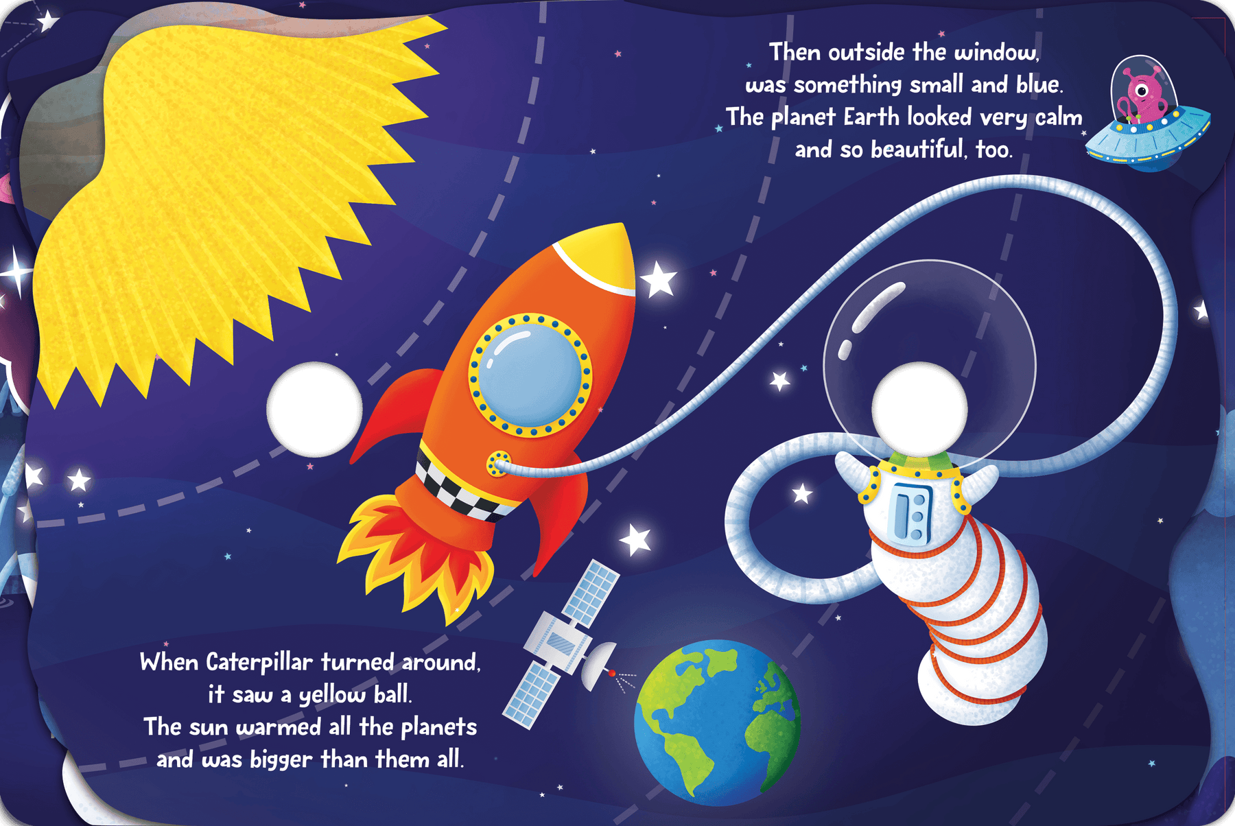 Curious Caterpillar In Space - Little Hippo Books