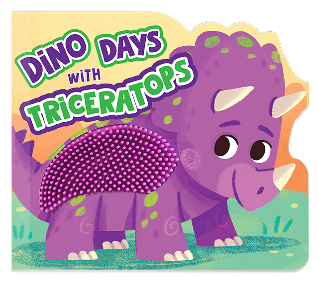 Little Hippo Books Dino Days with Triceratops Touch and Feel