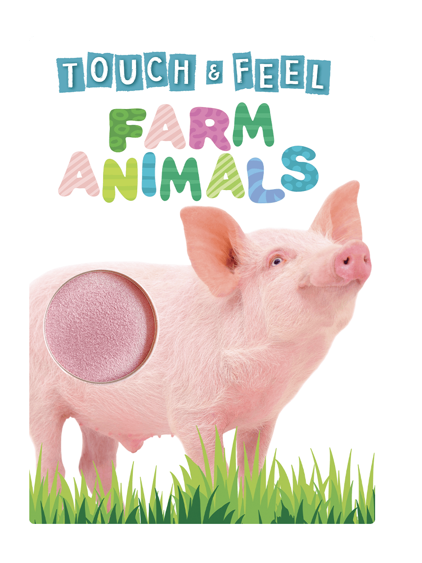 Little Hippo: Touch and Feel Farm Animals Board Book Children Tactile Learning Real Photography Cow Pig Horse Sheep Duck