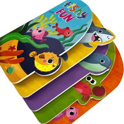 little hippo books fishy fun animal shaped tabs