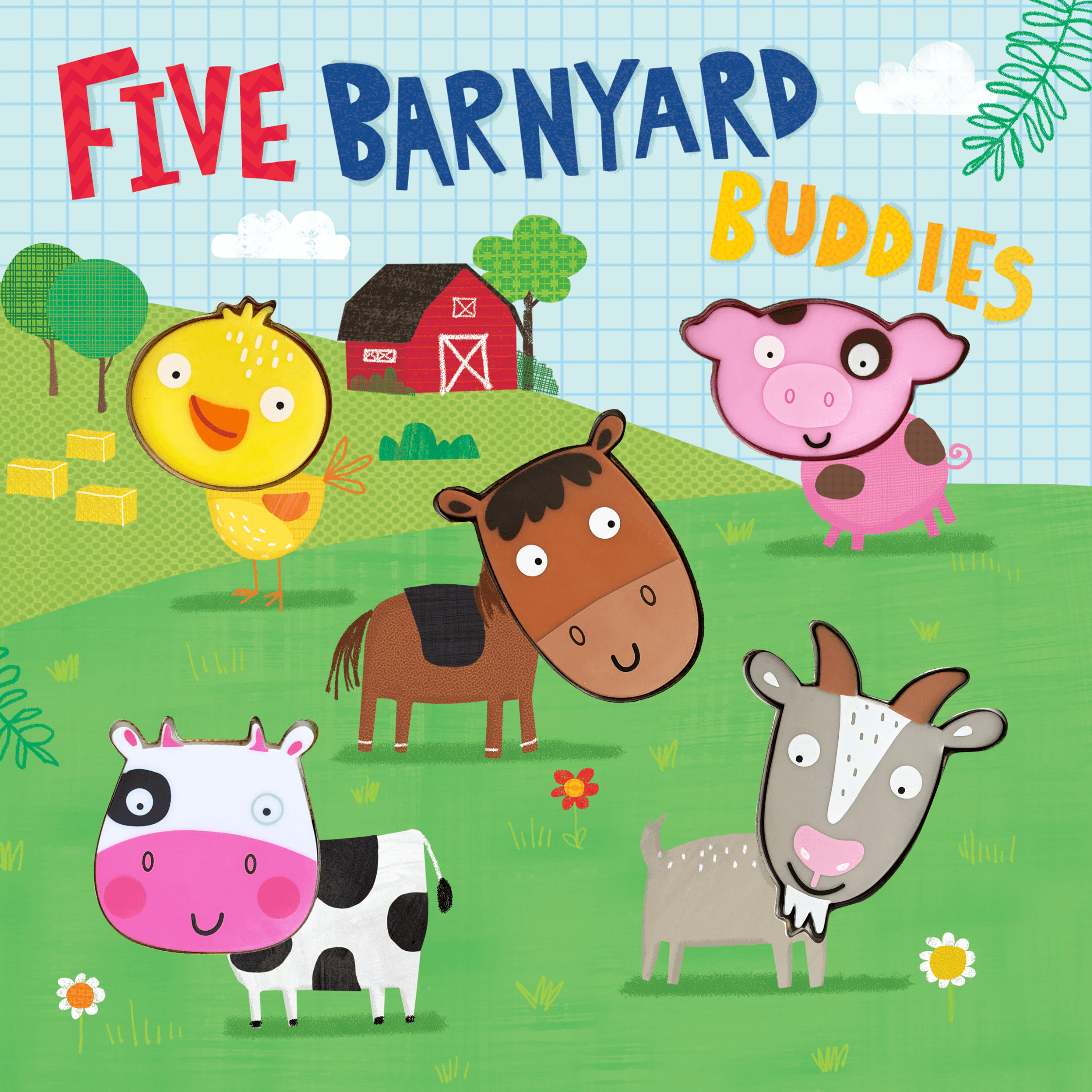 Little Hippo Books Five Barnyard Buddies Silicone sound Book