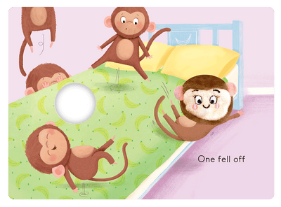 Little Hippo: Finger Puppet Animal classic Children five little monkeys sitting on the bed
