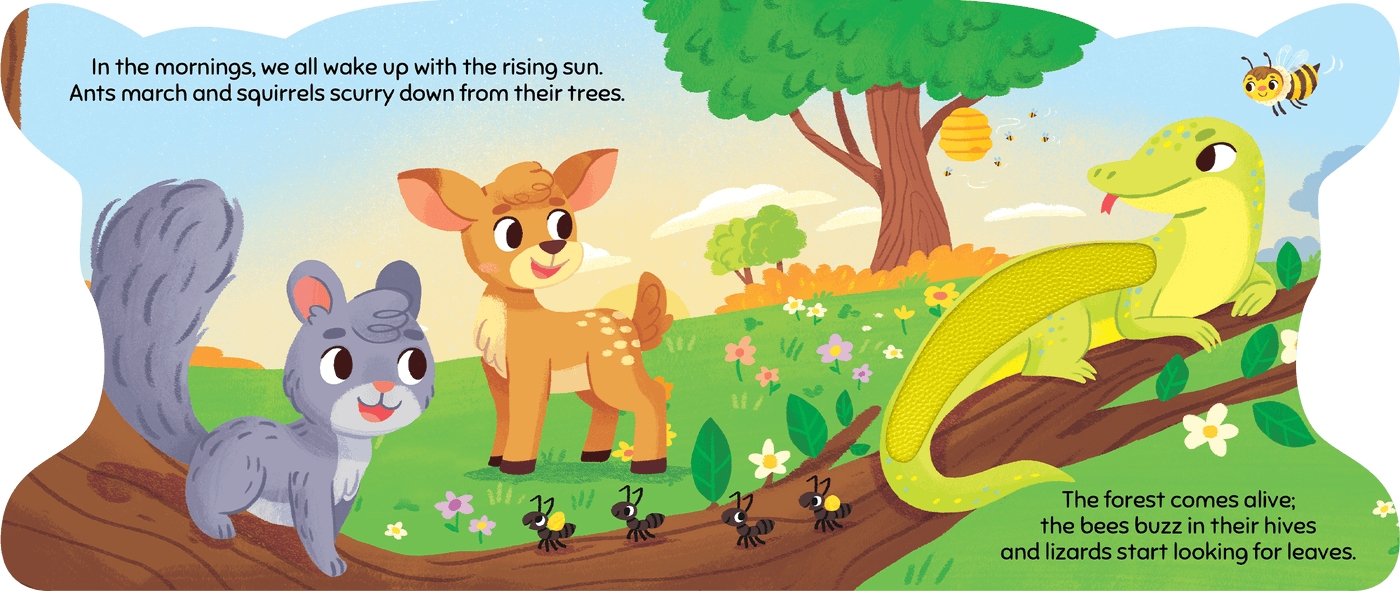 little hippo books touch and feel forest deer shaped storybook for toddlers