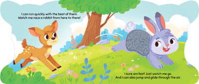 little hippo books touch and feel forest deer shaped storybook for toddlers