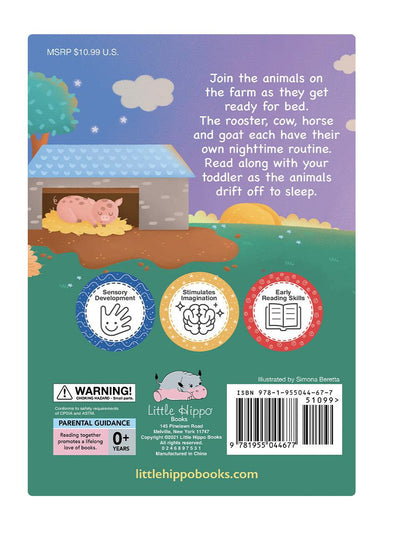 little hippo books pasture bedtime farm bedtime sequin story for toddlers