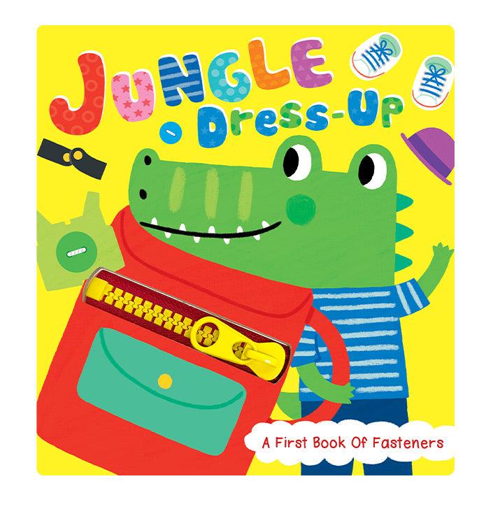 Little Hippo Books Book of Fasteners Jungle Dress Up