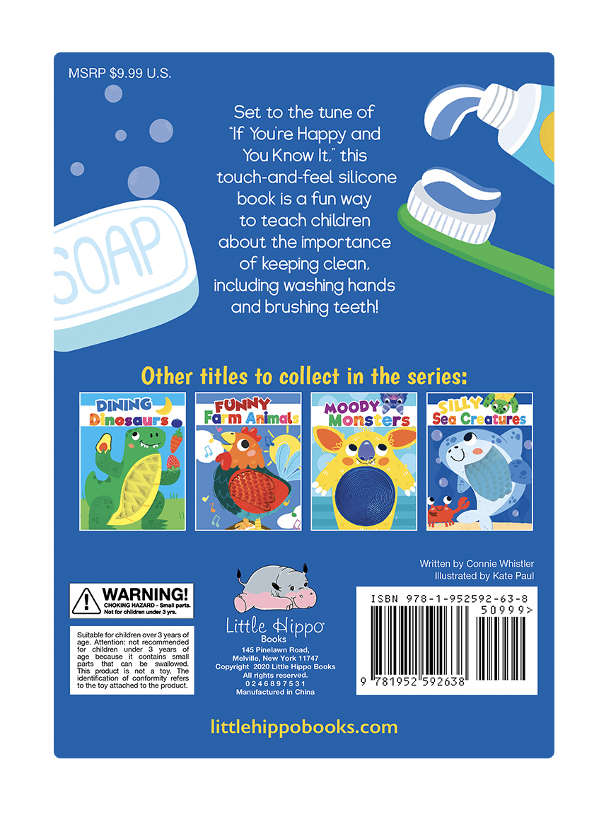 Little Hippo Books Keep Squeaky Clean Hygiene