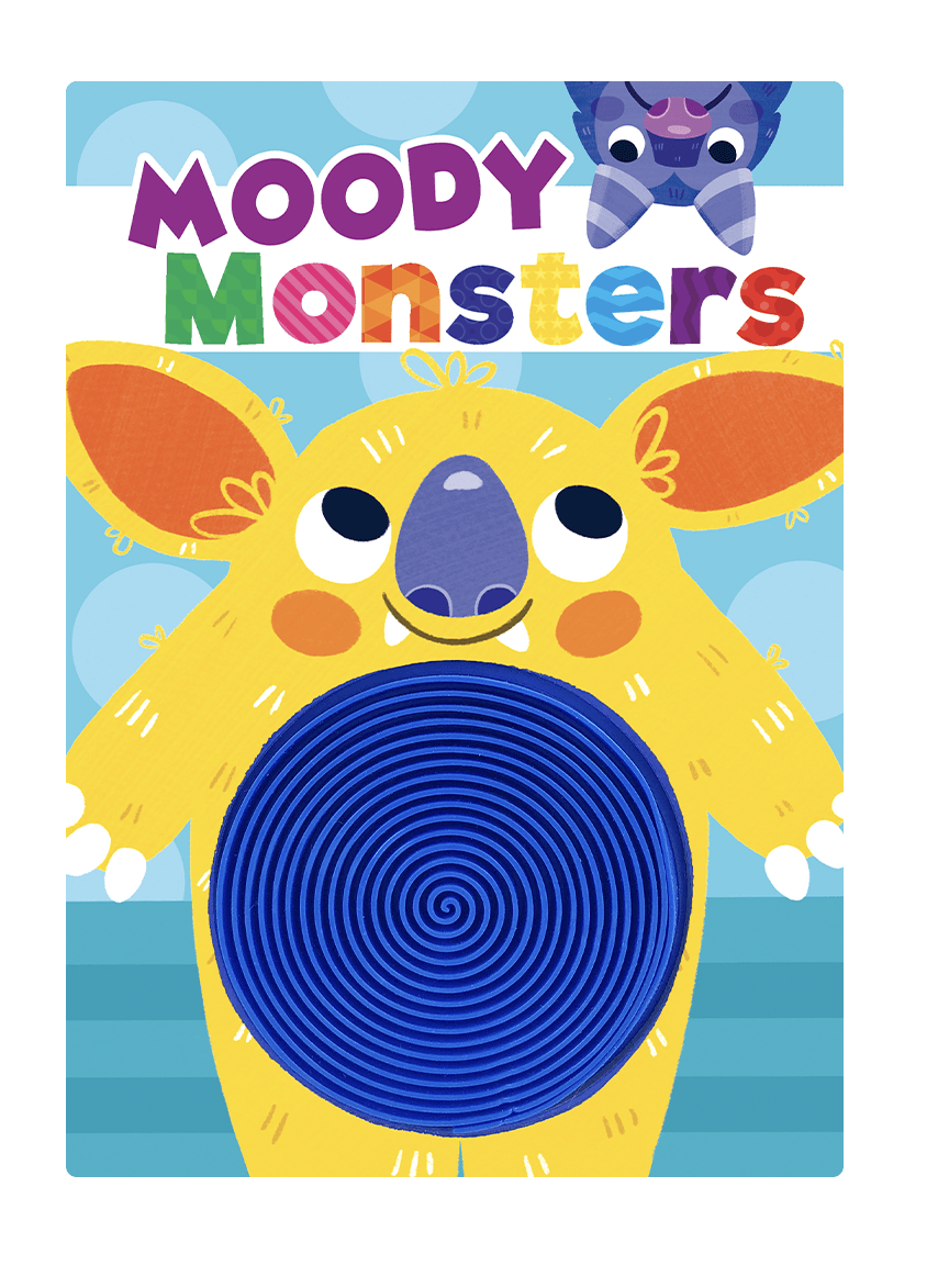 Little Hippo Books Silicone Touch and Feel Moody Monsters