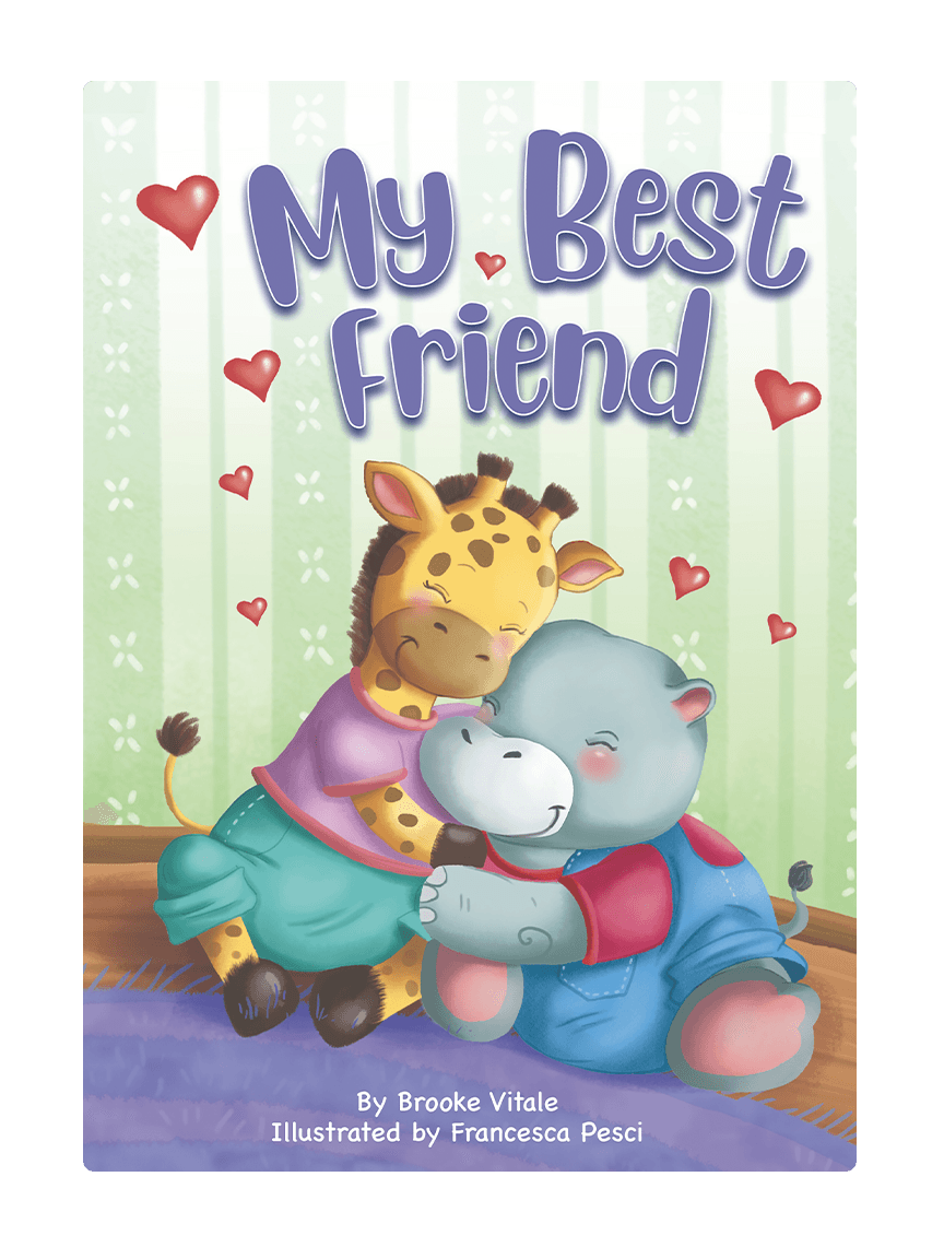 My Best Friend Little Hippo Books Children's Padded Board Book Bedtime Story friendship