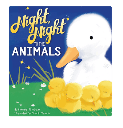 Night Night to the Animals Little Hippo Books Children's Padded Board Book Bedtime Story family  animals
