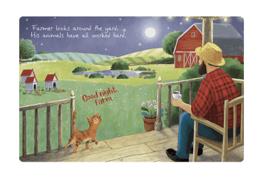 Little Hippo Books Children's Padded Board Book Bedtime Story farm