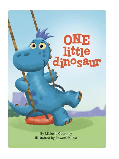 One Little Dinosaur Little Hippo Books Children's Padded Board Book Bedtime Story counting