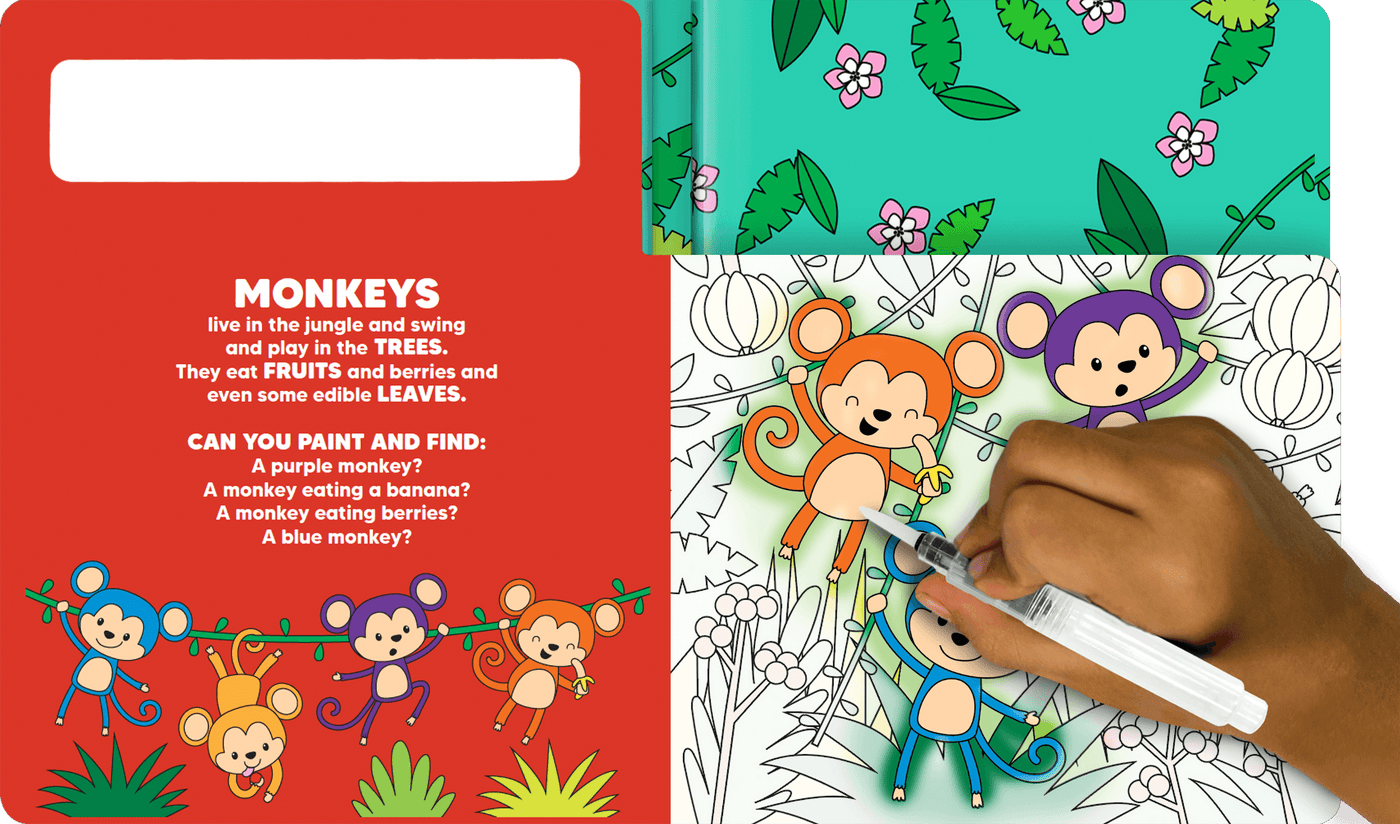 Paint and Find Jungle Animals - Little Hippo Books