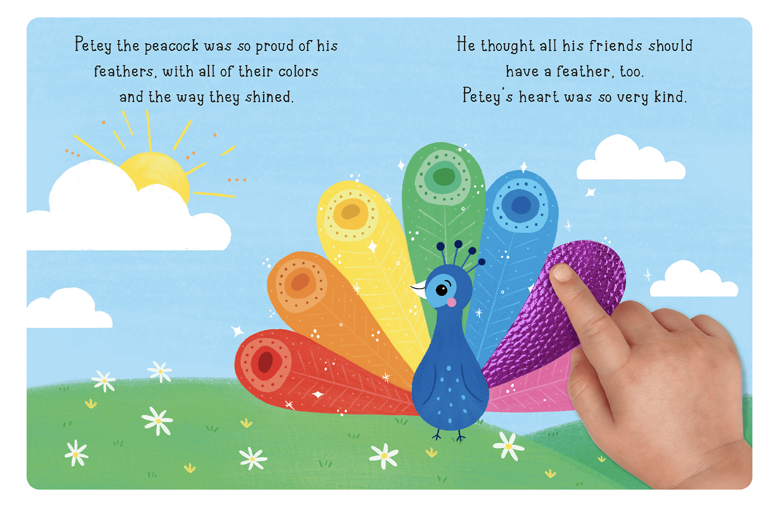 Peacock's Rainbow Feathers by Little Hippo Books