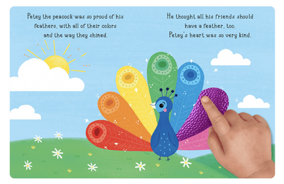Peacock's Rainbow Feathers by Little Hippo Books