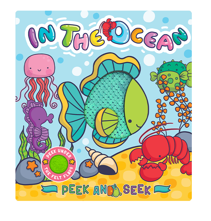 Little Hippo Books Felt  Lift-the-Flap Ocean Book for Toddlers