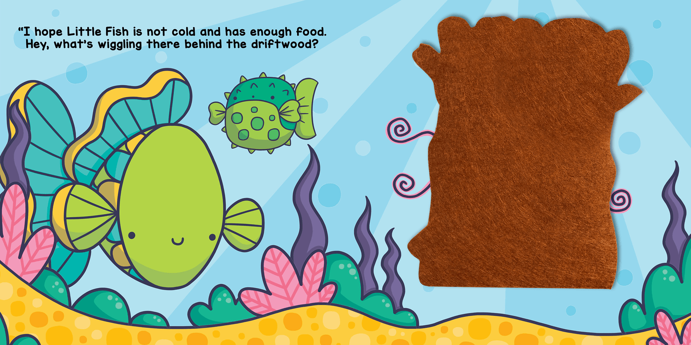 Little Hippo Books Felt  Lift-the-Flap Ocean Book for Toddlers