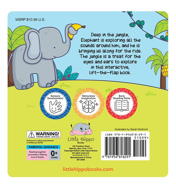 little hippo books felt lift the flap in the wild jungle