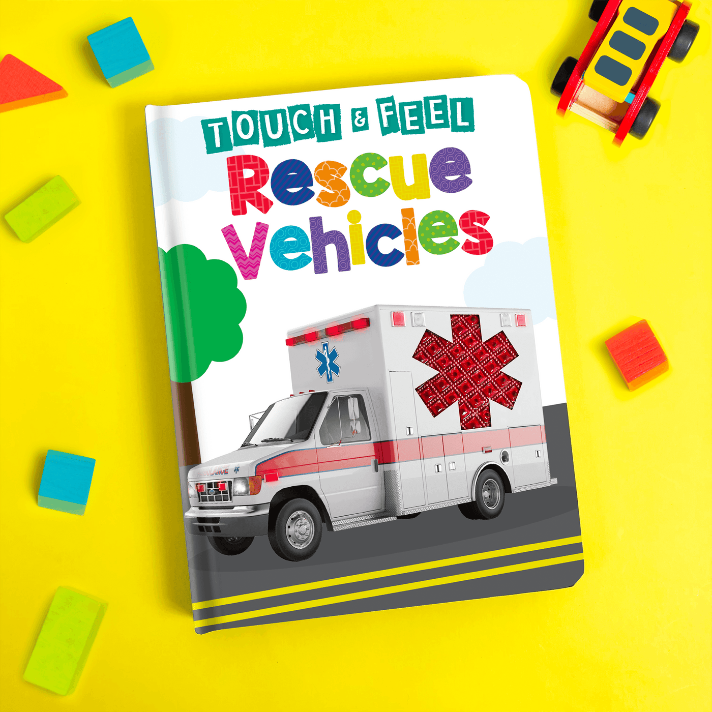 Little Hippo Books Touch and Feel Rescue Vehicles for Toddlers