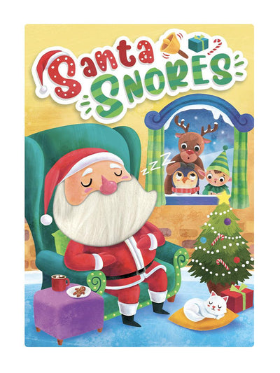 little hippo books holidat touch and feel christmas santa snores