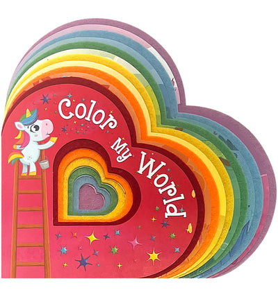 little hippo touch and feel felt edge color my world unicorn and forest animals