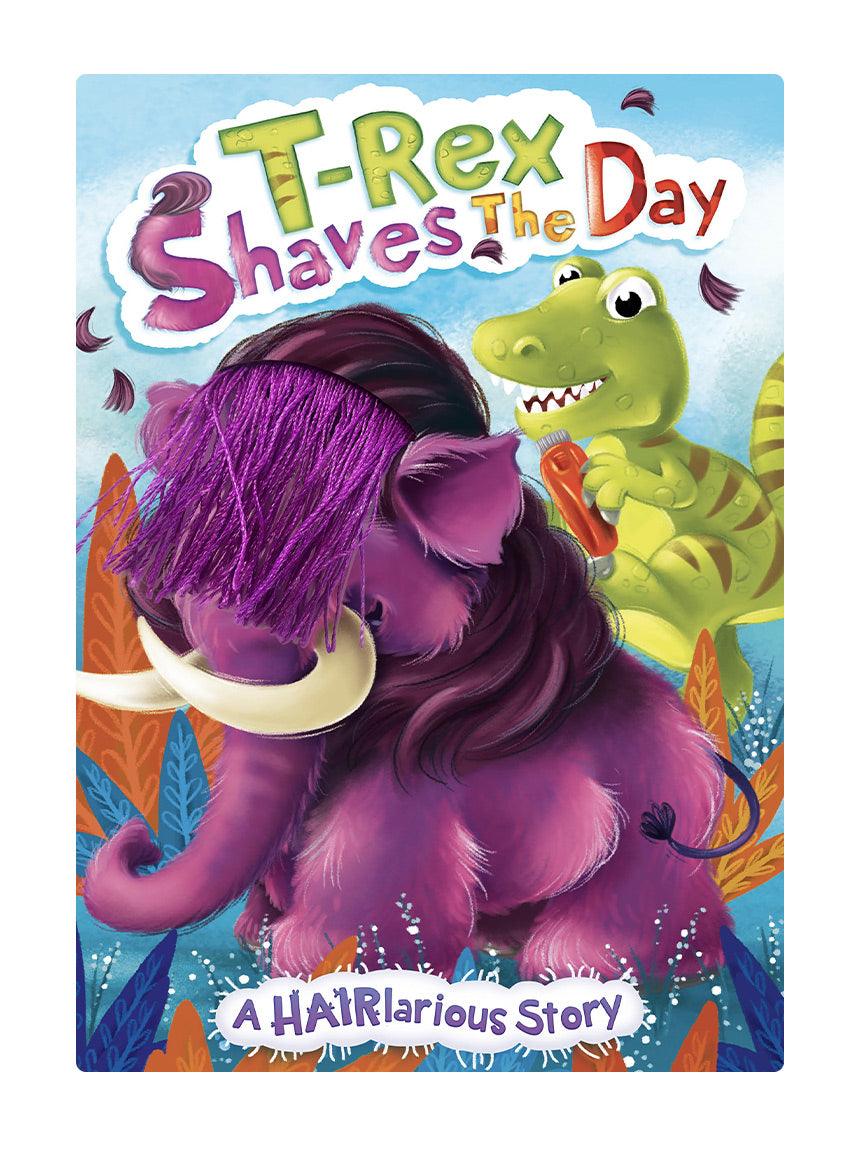 Little Hippo Books T-Rex Shaves the Day Touch and Feel Book for Toddlers