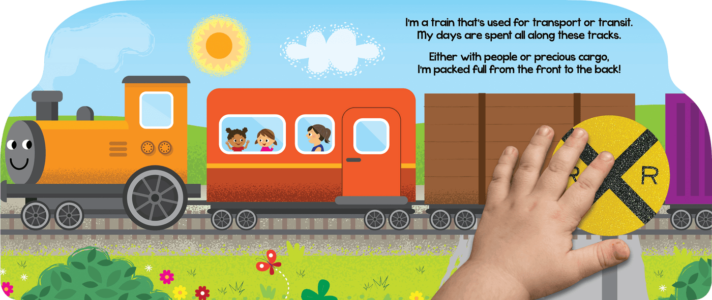 little hippo books touch and feel terrific train shaped storybook for toddlers