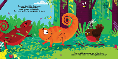 The Chameleon Who Couldn't Change - Little Hippo Books
