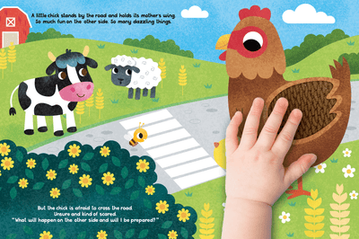 little hippo books touch and feel chick who crossed the road storybook for toddlers