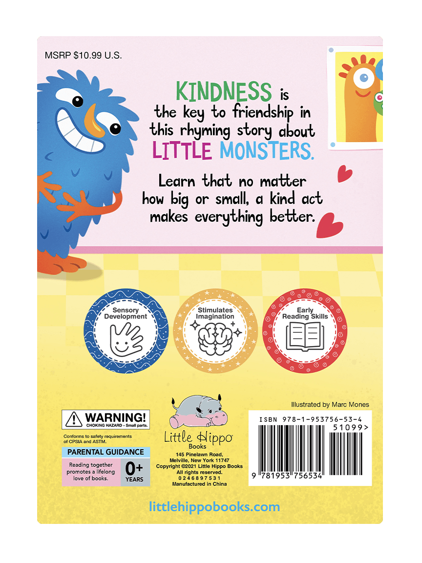 Little Hippo Books The Kindness Monster Touch and Feel