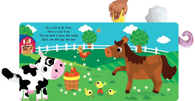 Little Hippo Books Touch a Tail Farm Animals Touch and Feel Toddle r Book