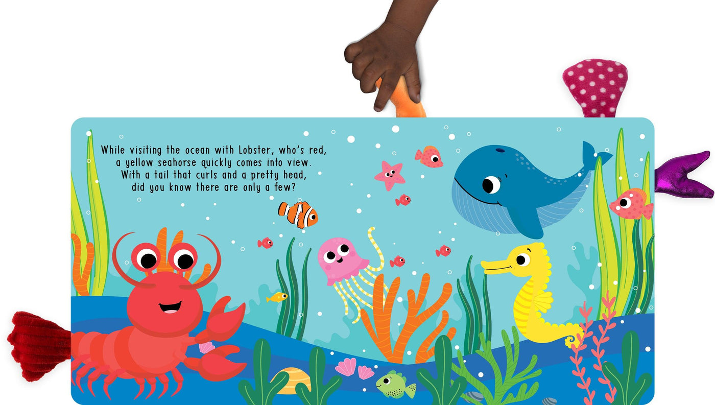 Little Hippo Books Touch A Tail In The Ocean  Touch and Feel Toddler Book