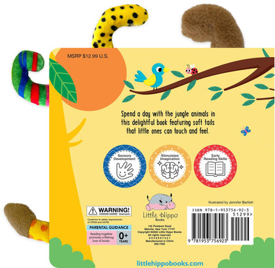 Little Hippo Books Touch a Tail Jungle Animals Touch and Feel Book for Toddlers