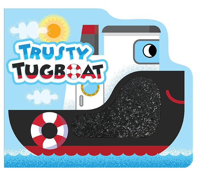 little hippo books touch and feel trusty tugboat shaped storybook for toddlers