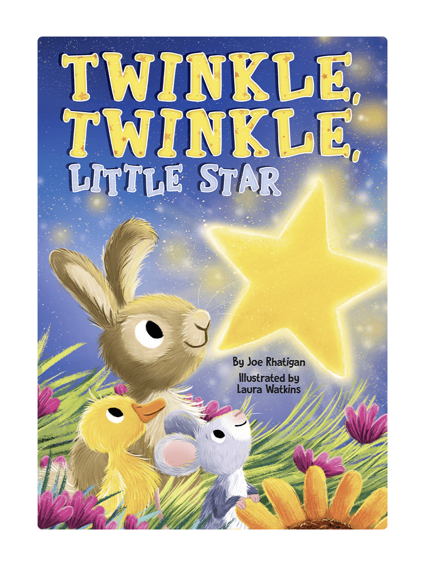 Twinkle Twinkle Little Star Little Hippo Books Children's Padded Board Book bedtime classic family rabbit