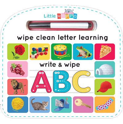 Little Hippo Books Wipe Clean Learning Alphabet ABC