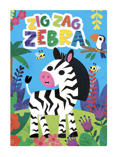 little hippo books touch and feel zig zag zebra jungle storybook for toddlers